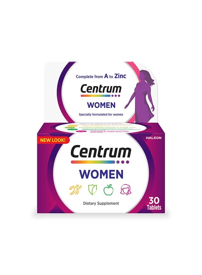 Centrum Men Centrum Women Specially Formulated Multivitamin for Women, 30 Tablets - Image 1
