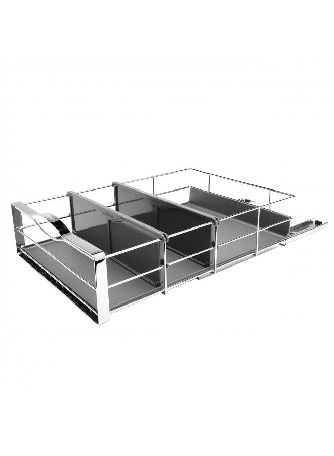 simplehuman Simplehuman 14 Inch Pull-Out Cabinet Organizer, Heavy-Gauge Steel Frame  - Image 3