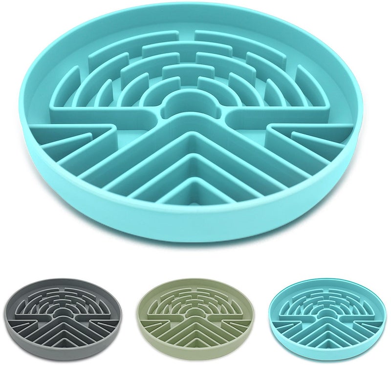 Lesipee Slow Feeder Dog Bowl for Large & Small Pets, Anti Choking Puzzle Dog Food Lick Mat with Non-Slip Base, Interactive Pet Slow Eating, Silicone Licking Mat Cat Feeding Bowl for Puppies & Cats - Image 1