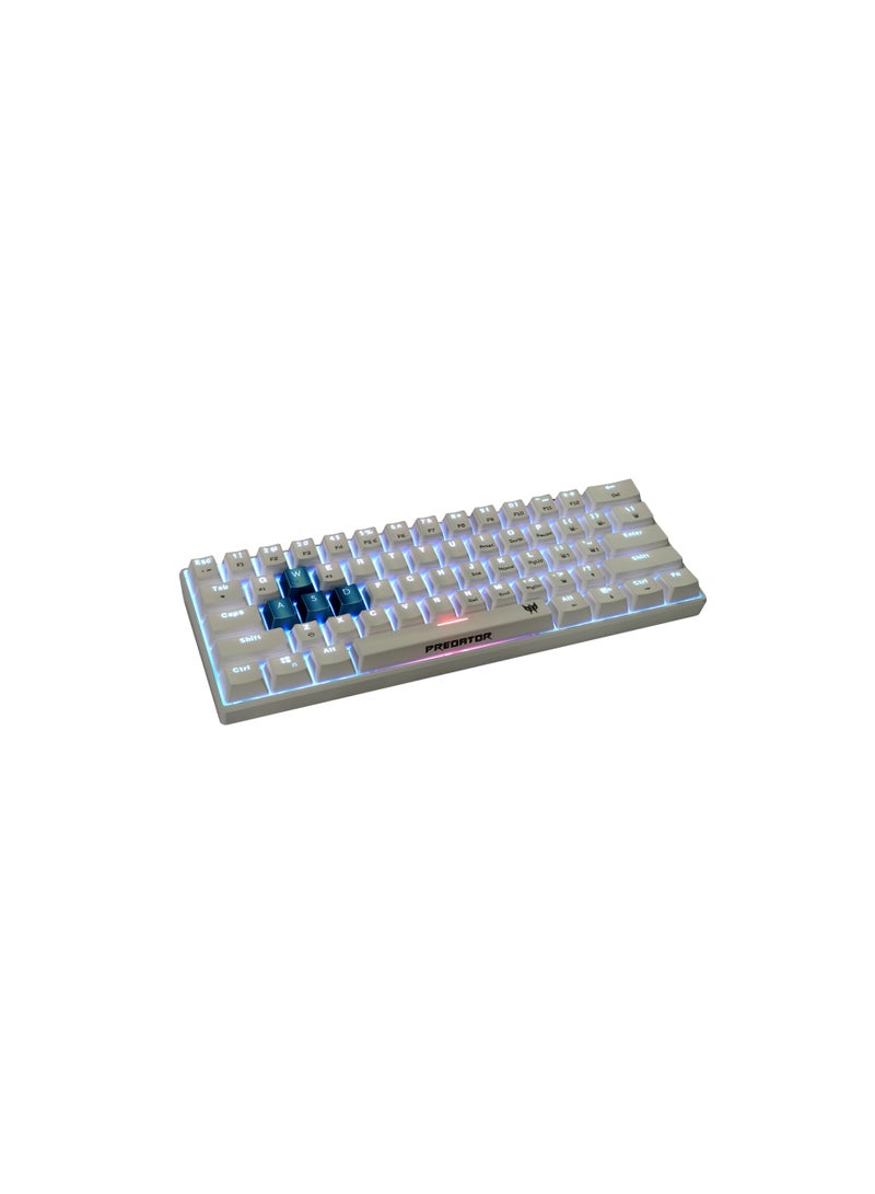 Acer Predator Aethon 330 TKL, US Layout, Kailh Switches, RGB, 19 Backlight Effects,  100% Anti-Ghosting, Programmable, Key Lock, Wired & Bluetooth, White - Image 2