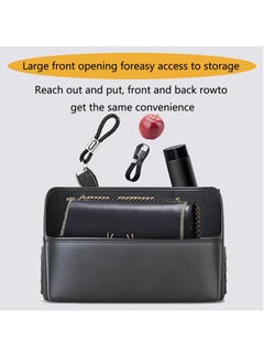 Digipace Car Organizer Bag, Between Seats Mesh Pocket, Car Large Capacity Back Storage, Purse Holder, Brown  - Image 4