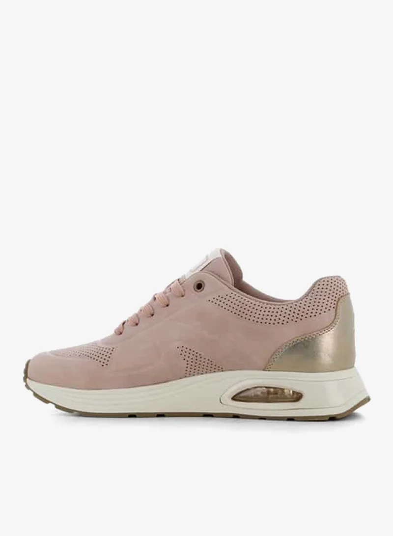SJ Women's Textured Sneakers with Lace-Up Closure