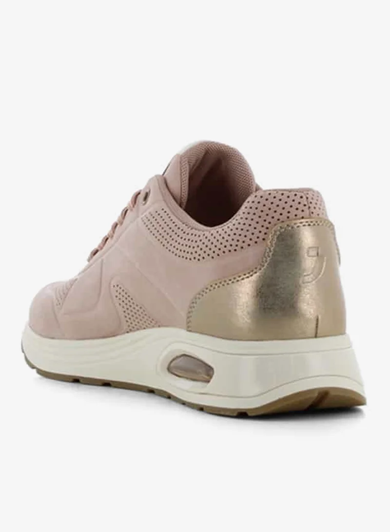 SJ Women's Textured Sneakers with Lace-Up Closure