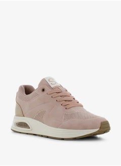 SJ Women's Textured Sneakers with Lace-Up Closure  - Image 1