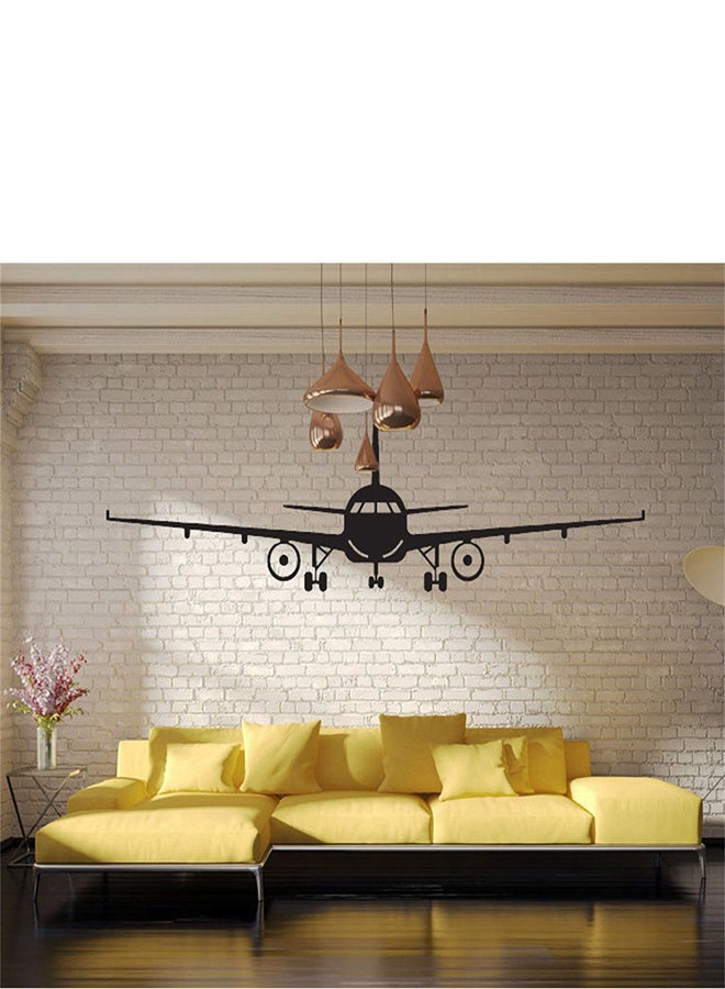 Airplane Wall Sticker Black 130x50mm - Image 3