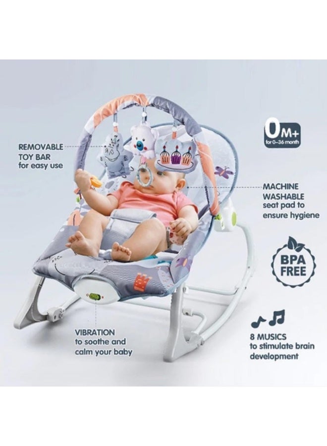 umbrella High quality baby rocking chair with toys and music for the baby - Image 3