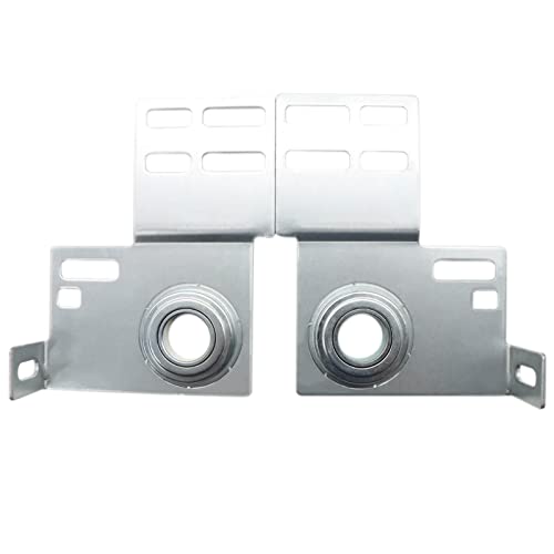 Xadnitu End Bearing Plates Brackets, Garage Door Parts Torsion Spring Residential Bracket with Bearings 3 3/8 Inch, for 2" Track Wood or Steel Doors (Pair) - Image 4