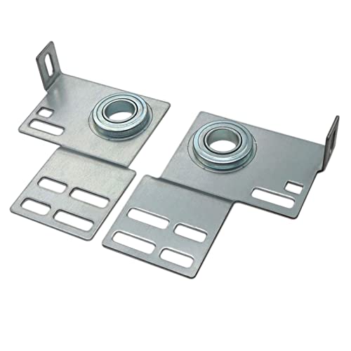Xadnitu End Bearing Plates Brackets, Garage Door Parts Torsion Spring Residential Bracket with Bearings 3 3/8 Inch, for 2" Track Wood or Steel Doors (Pair) - Image 1