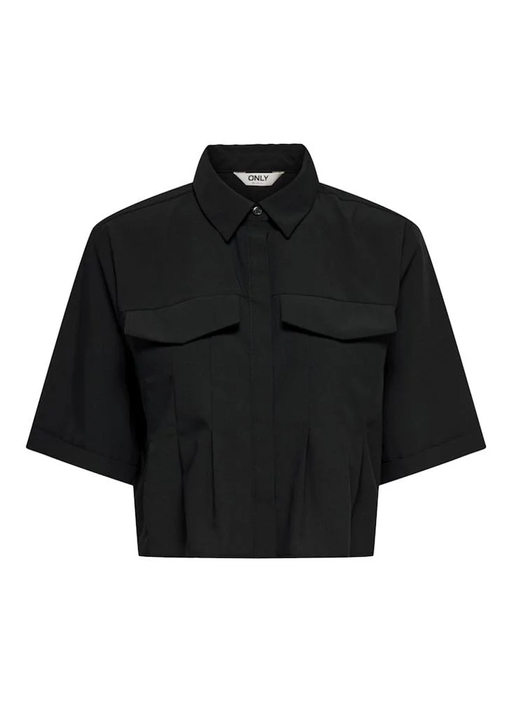 ONLY Crop Short Sleeve Shirt