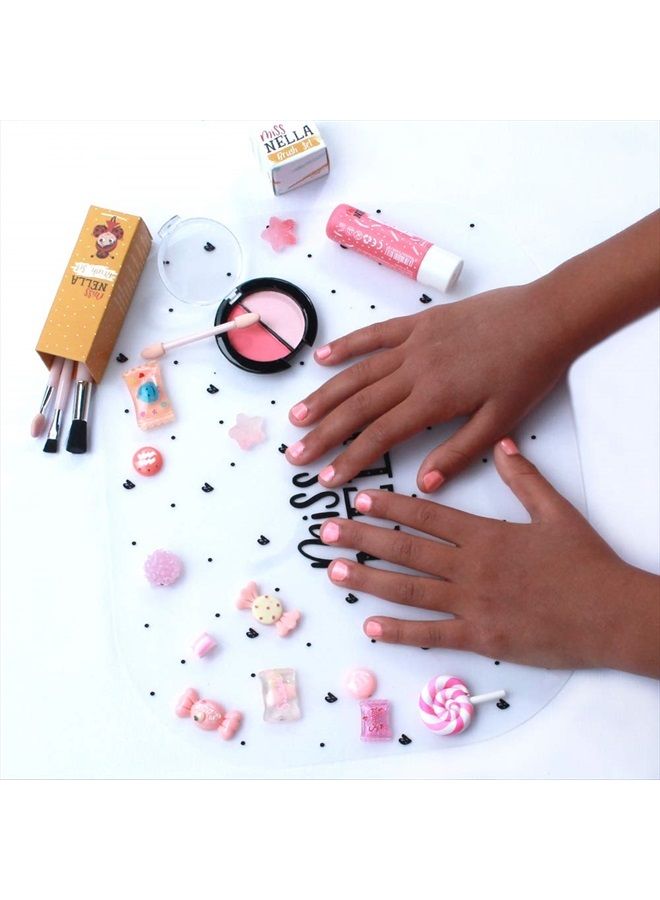 Miss NELLA collection PEACH SLUSHIE –Safe Special Peach glitter Nail Polish for Kids, Non-Toxic & Odor Free Formula for Children and Toddlers, Natural Water Based for Easy Peel Off  - Image 4