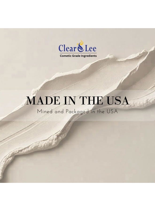 ClearLee Kaolin Clay Cosmetic Grade Powder - 100% Pure Natural Powder - Great For Skin Detox, Rejuvenation, and More - Heal Damaged Skin - DIY Clay Face Mask (1 LB) - Image 5