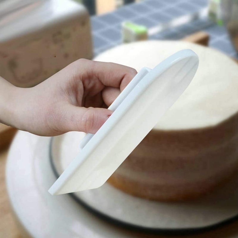 Cake Smoother Icing Scraper Tool Pastry Cream Polisher Finisher White - Image 3