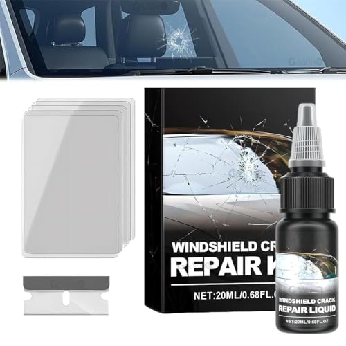 GAABHO Car Windshield Crack Repair Kit, Glass Repair Liquid for Cracks for Fix Auto Windshield Glass Cracks, Car Window Glass Repair Tool Set for Quick and Easy Auto Windshield Scratch Fix (CR1) - Image 1