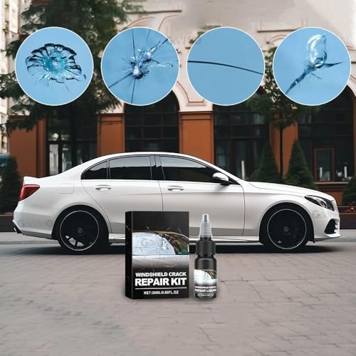 GAABHO Car Windshield Crack Repair Kit, Glass Repair Liquid for Cracks for Fix Auto Windshield Glass Cracks, Car Window Glass Repair Tool Set for Quick and Easy Auto Windshield Scratch Fix (CR1) - Image 5