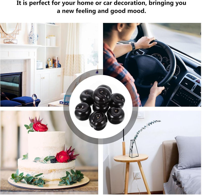 PATKAW Simulation Plum Artificial Fruit Decor, 8pcs Fake Foam Plums for Desktop Ornament, Restaurant Display, Photo Props, Realistic Home Kitchen Scene Adornment - Image 3