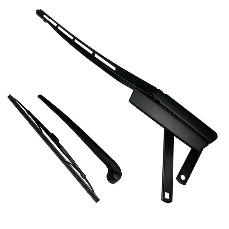 ذراع مساحات الزجاج الأمامي الجانبي الأيمن للراكب من كوكسييم متوافق مع أودي Q7 من 2007 إلى 2016 يستبدل 4L1955408B 4l1955408B1P9 مع 1 شفرة ذراع مساحات خلفية