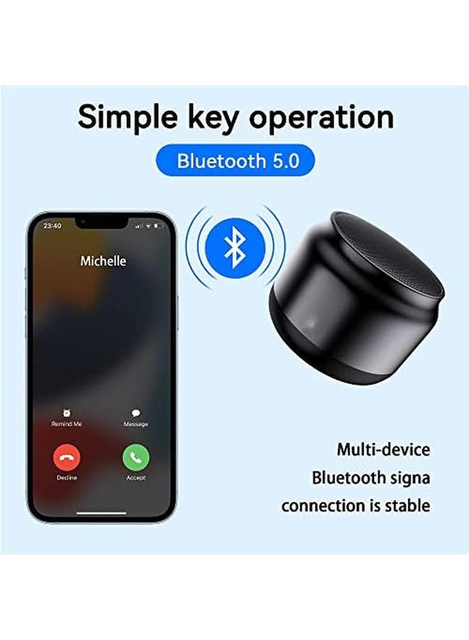 SYOSI Mini Speakers Ipx5 Speakers Portable Wireless Speaker Mini Speaker With 5W Loud Sound Rich Bass Built In Speakerphone 15H Play Time Handsfree Call Tws Supported For Iphone Samsung  - Image 2