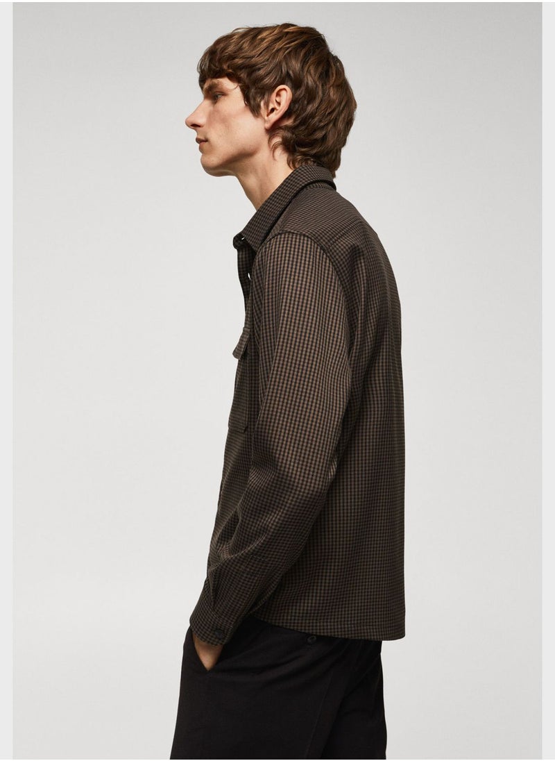 Mango Man - Double Pocket Detailed Regular Fit Shirt - Image 1