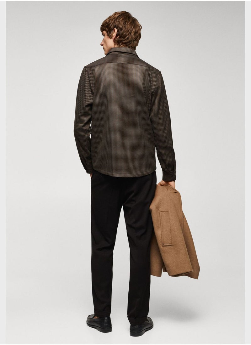 Mango Man - Double Pocket Detailed Regular Fit Shirt - Image 1