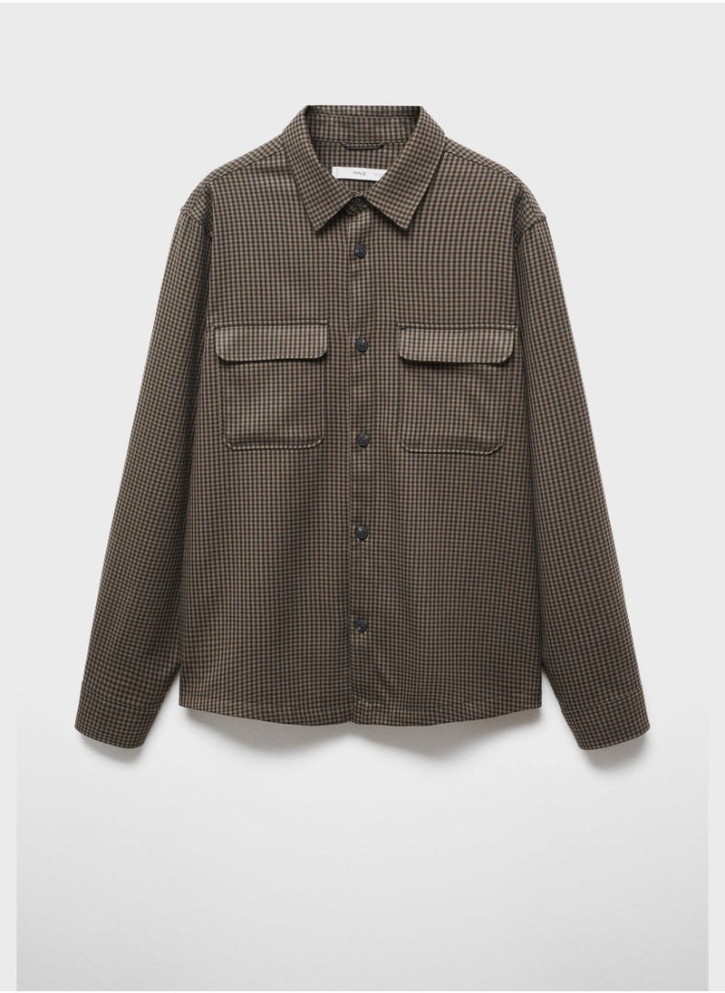 Mango Man - Double Pocket Detailed Regular Fit Shirt - Image 1
