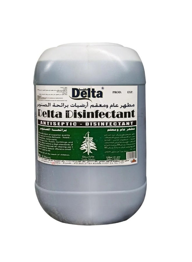 Delta Pine Floor Disinfectant 30L effectively cleans and disinfects floors while leaving a long-lasting pine fragrance.
