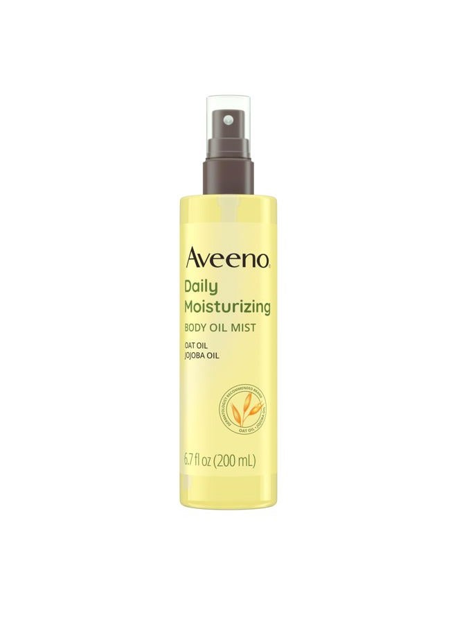 Aveeno Daily Moisturizing Body Oil, Body Mist for Dry Skin with Oat Oil and Jojoba Oil, Nourishing Body Spray with a Hypoallergenic Formula, 6.7 FL OZ - Image 1