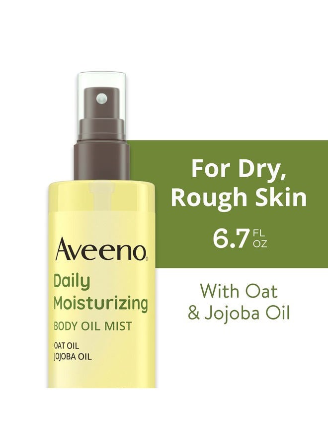 Aveeno Daily Moisturizing Body Oil, Body Mist for Dry Skin with Oat Oil and Jojoba Oil, Nourishing Body Spray with a Hypoallergenic Formula, 6.7 FL OZ - Image 2