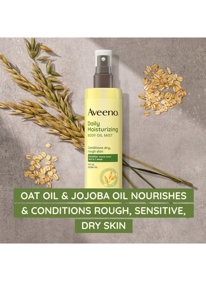Aveeno Daily Moisturizing Body Oil, Body Mist for Dry Skin with Oat Oil and Jojoba Oil, Nourishing Body Spray with a Hypoallergenic Formula, 6.7 FL OZ - Image 3