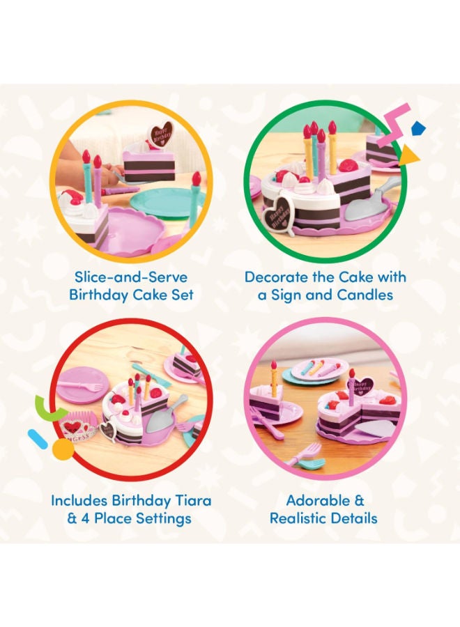 باتات كعكة عيد الميلاد - ملحقات الأطباق والشموع (24 قطعة) - Image 4