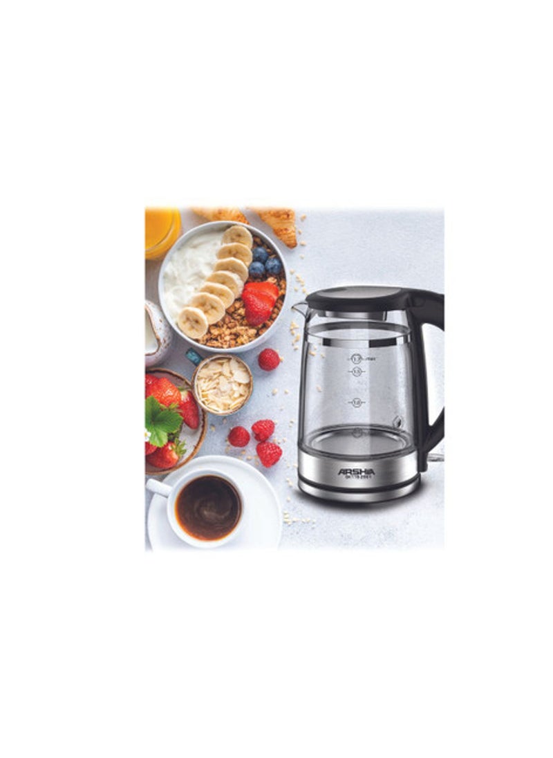 Arshia Premium Glass Kettle 1.7L GK116-2961 - pzsku/ZE0AF4510FEADDED6CC74Z/45/_/1705501672/aa894a61-4f38-4111-8cec-fe4c47371fac
