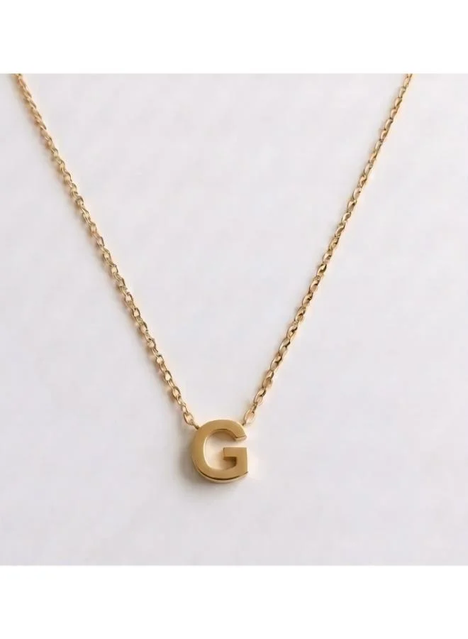 Initial G Pendant Necklace