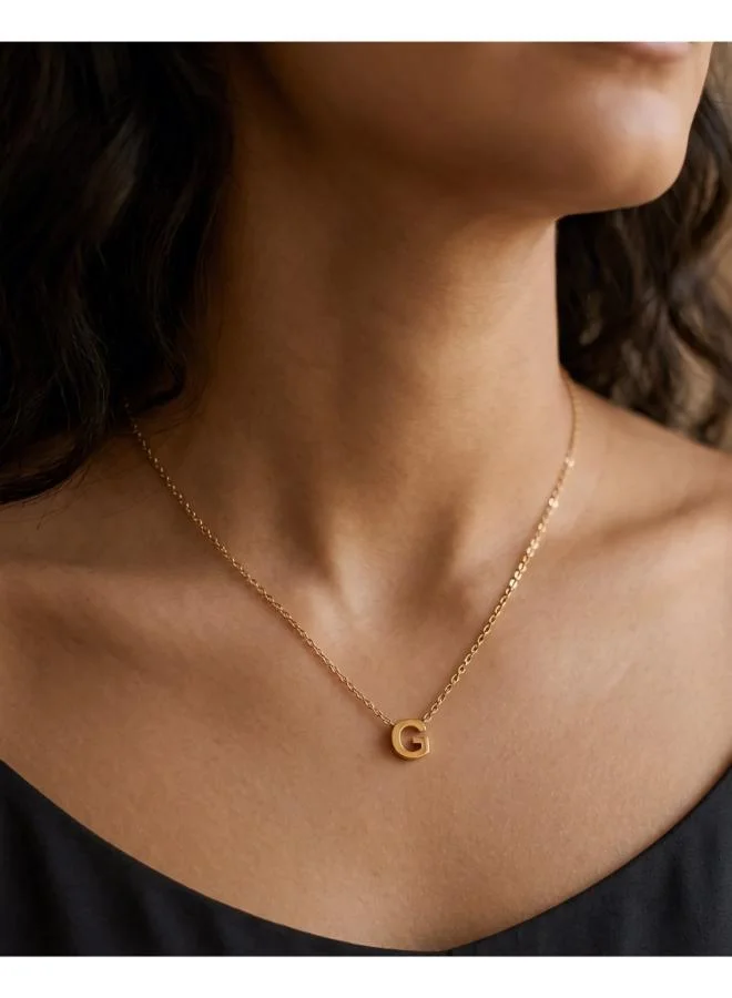 Rovaux  Initial G Pendant Necklace for Women | Best Price UAE