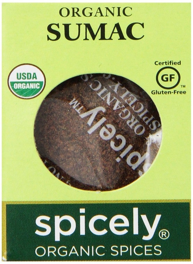 Spicely Organic Sumac Ground 0.45 Ounce ecoBox Certified Gluten Free - Image 1