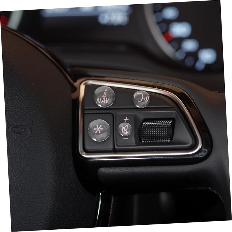 Ciieeo 1 Sheet Steering Button Sticker: Console Button Decoration - Car Interior Accessories - Switch Decals Universal for Vehicles Trucks, 20 Pieces/Sheet - Image 5