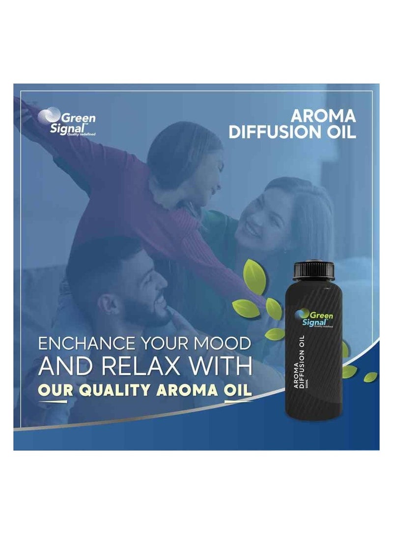 Green Signal Moon – Aromatherapy Diffuser Oil 500ml – Natural & Long-Lasting Fragrance for Home, Office & Spa – Relaxing Scent  - Image 3