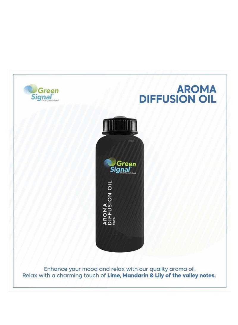 جرين سيجنال زيت عطري للديفيوزر 500 مل مون – تركيبة طبيعية للاسترخاء والانتعاش – مناسب للمنزل والمكتب والسبا – يدوم طويلاً - Image 3