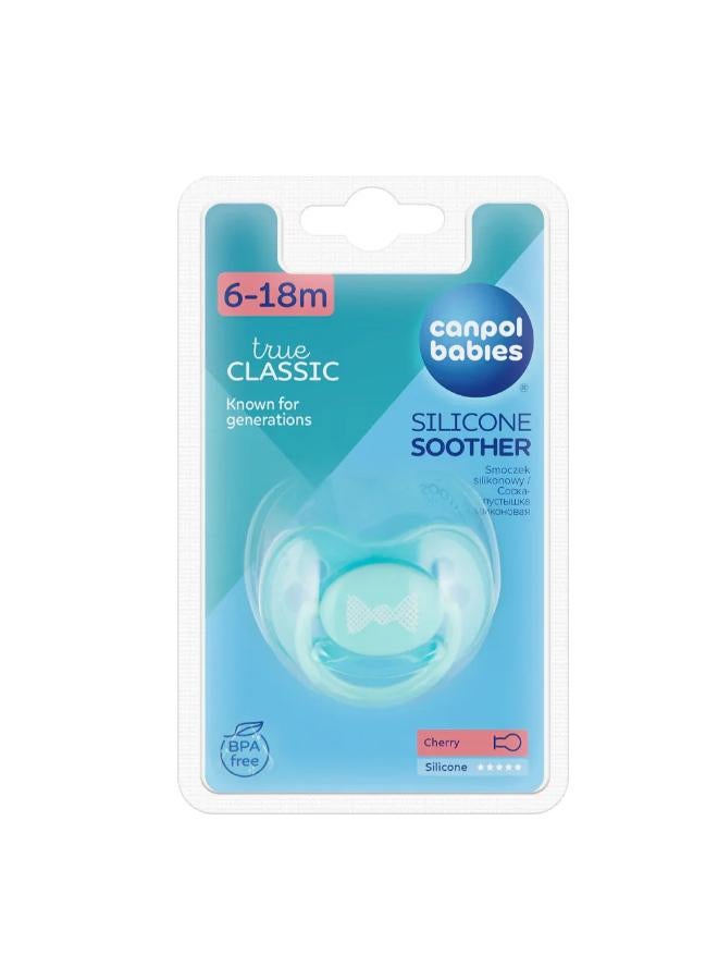 Canpol Babies Silicone Cherry Soother 6-18m – Aqua - Image 1