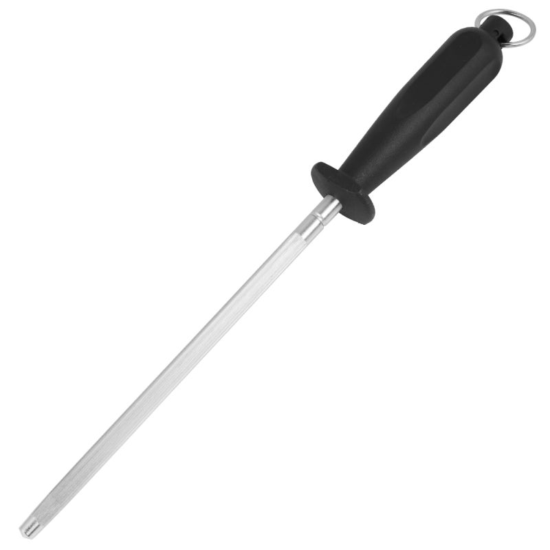 Knife Sharpener Tool Stainless Steel Anti-Skid Ergonomic Handle - Rust-Resistant Sturdy Sharpening Rod for Household Kitchen Daily Knife Sharpening - Image 2