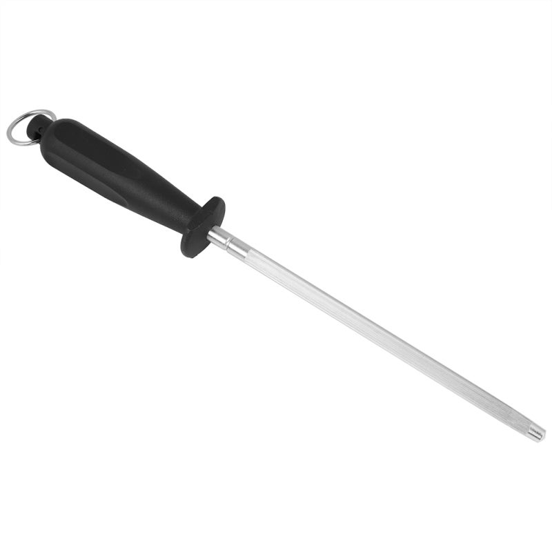 Knife Sharpener Tool Stainless Steel Anti-Skid Ergonomic Handle - Rust-Resistant Sturdy Sharpening Rod for Household Kitchen Daily Knife Sharpening - Image 5