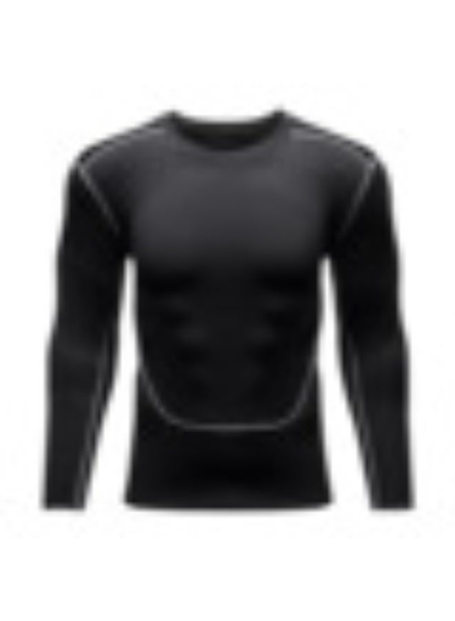 Men's T-shirt Men Running Sport T Shirt Men Compression Fitness Tops Tee Quick DryTight Training Gym Sport Running Shirts Jersey - Image 1