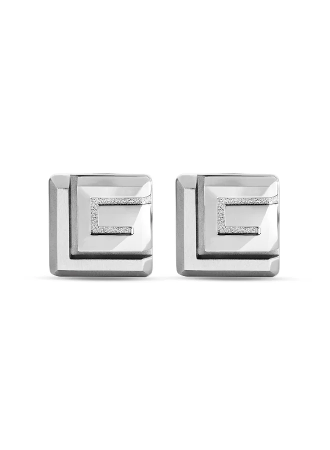 Guy Laroche Leon Silver and Rose Gold Pen and Cufflinks Set Box for Men