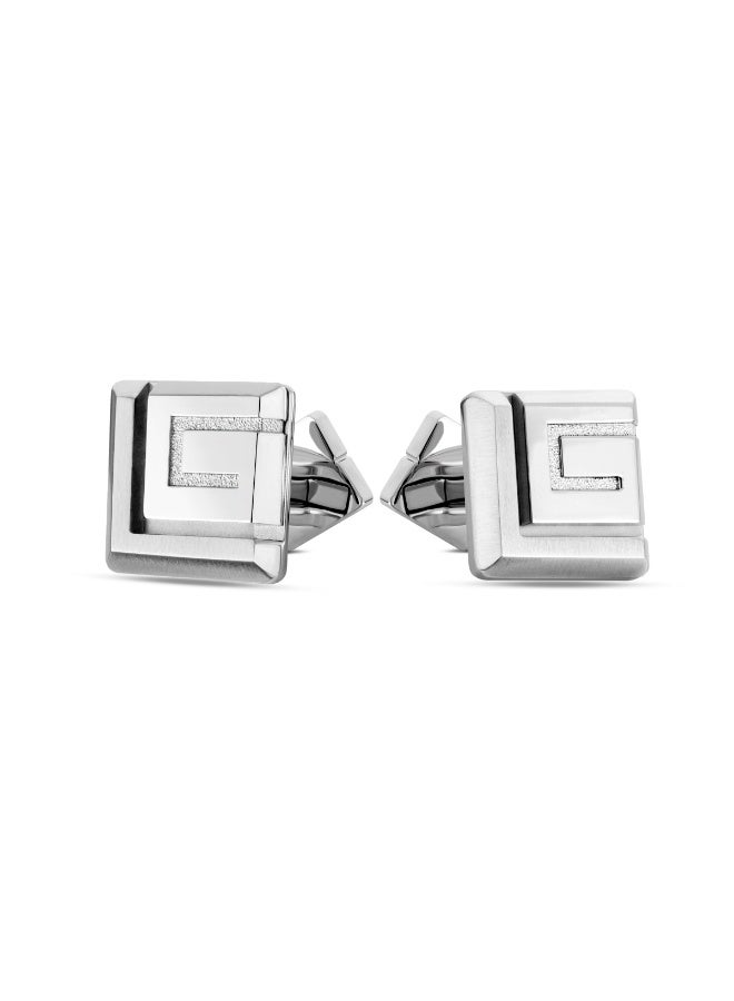 Guy Laroche Leon Silver and Rose Gold Pen and Cufflinks Set Box for Men - Image 4