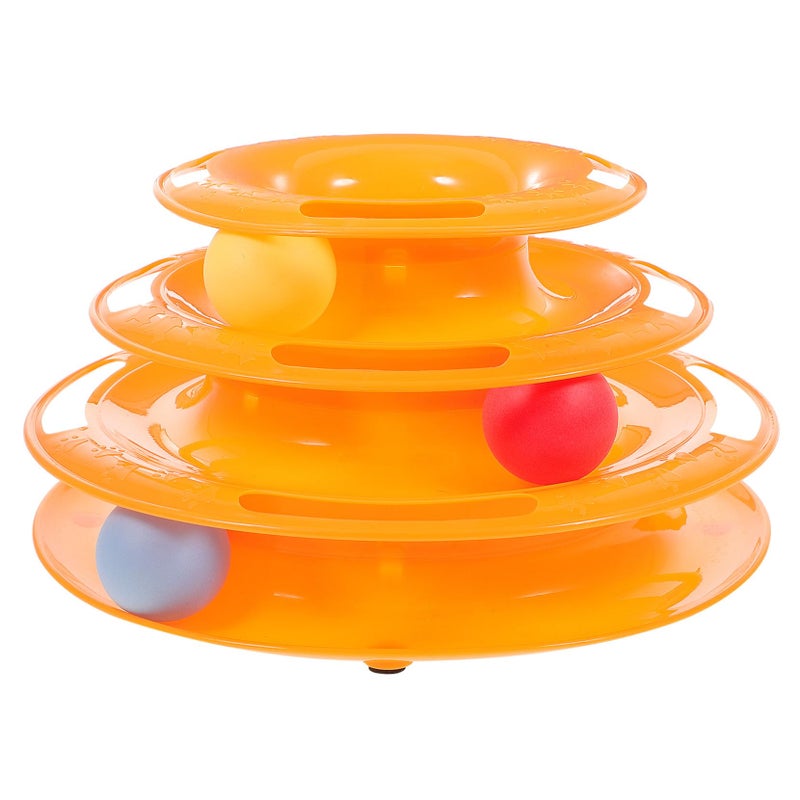 Colorful Cat Turntable Toy With Rotating Balls For Indoor Cats Exercise And Boredom Relief - Image 2