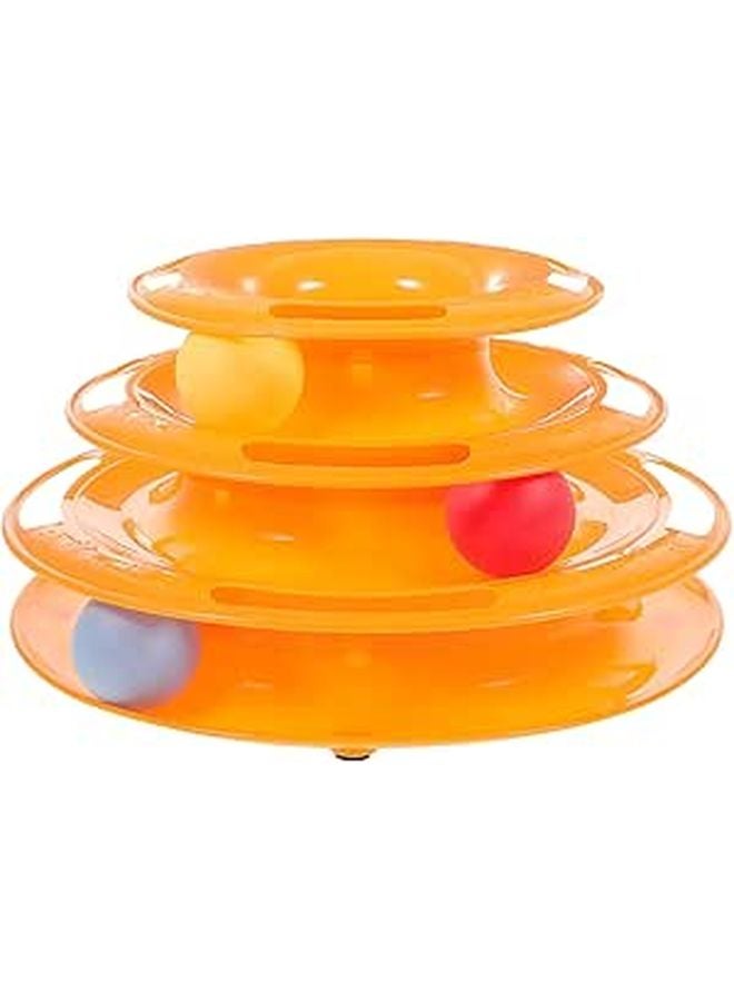 Colorful Cat Turntable Toy With Rotating Balls For Indoor Cats Exercise And Boredom Relief - Image 1