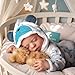BABESIDE Reborn Baby Dolls Boy 20 Inch Lifelike Newborn Real Life Poseable Realistic Doll for Boy Soft Vinyl Full Body Baby Dolls with Clothes and Toy Gift for Kids Age 3 - Image 4