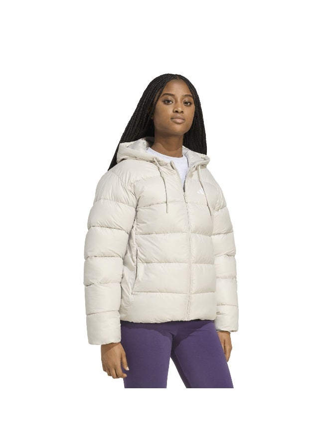 Adidas Essentials Climawarm Synthetic Down Puffer Hooded Jackets - Image 4