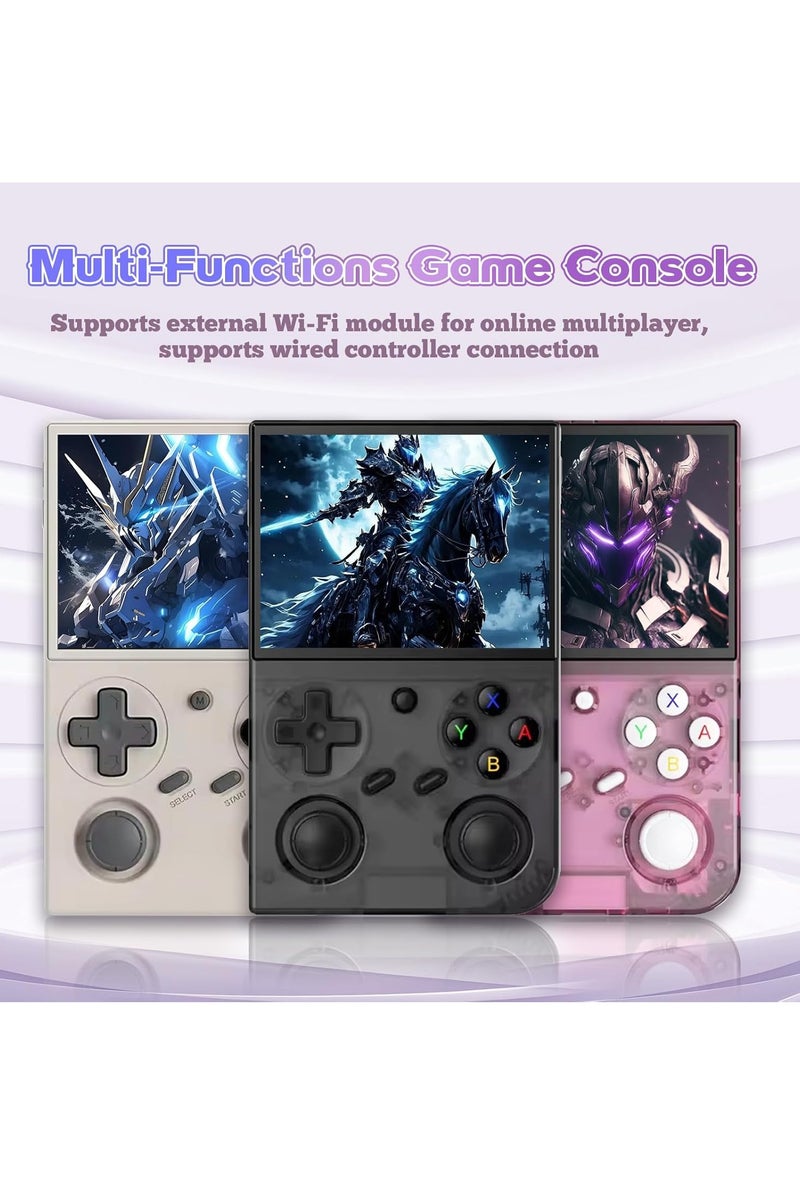 G350 Retro Handheld Game Console,Built-in 4000+ Games,20 Emulators,High-Fidelity Speaker,3200mAh Battery,3.5'' IPS Screen Linux System Portable PINK - Image 4