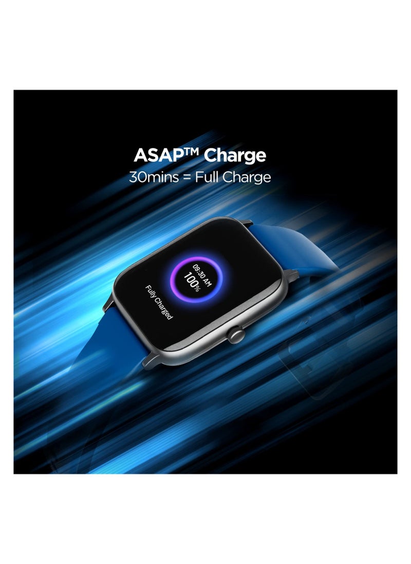 boAt Xtend Pro Smart Watch w/Advanced Dedicated Bluetooth Calling Chip, Coins,Dial Pad, 1.78 AMOLED Display,ASAP (Fast) Charge,700+ Active Modes,Health Ecosystem(Deep Blue)