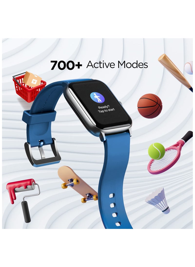 boAt Xtend Pro Smart Watch w/Advanced Dedicated Bluetooth Calling Chip, Coins,Dial Pad, 1.78 AMOLED Display,ASAP (Fast) Charge,700+ Active Modes,Health Ecosystem(Deep Blue)