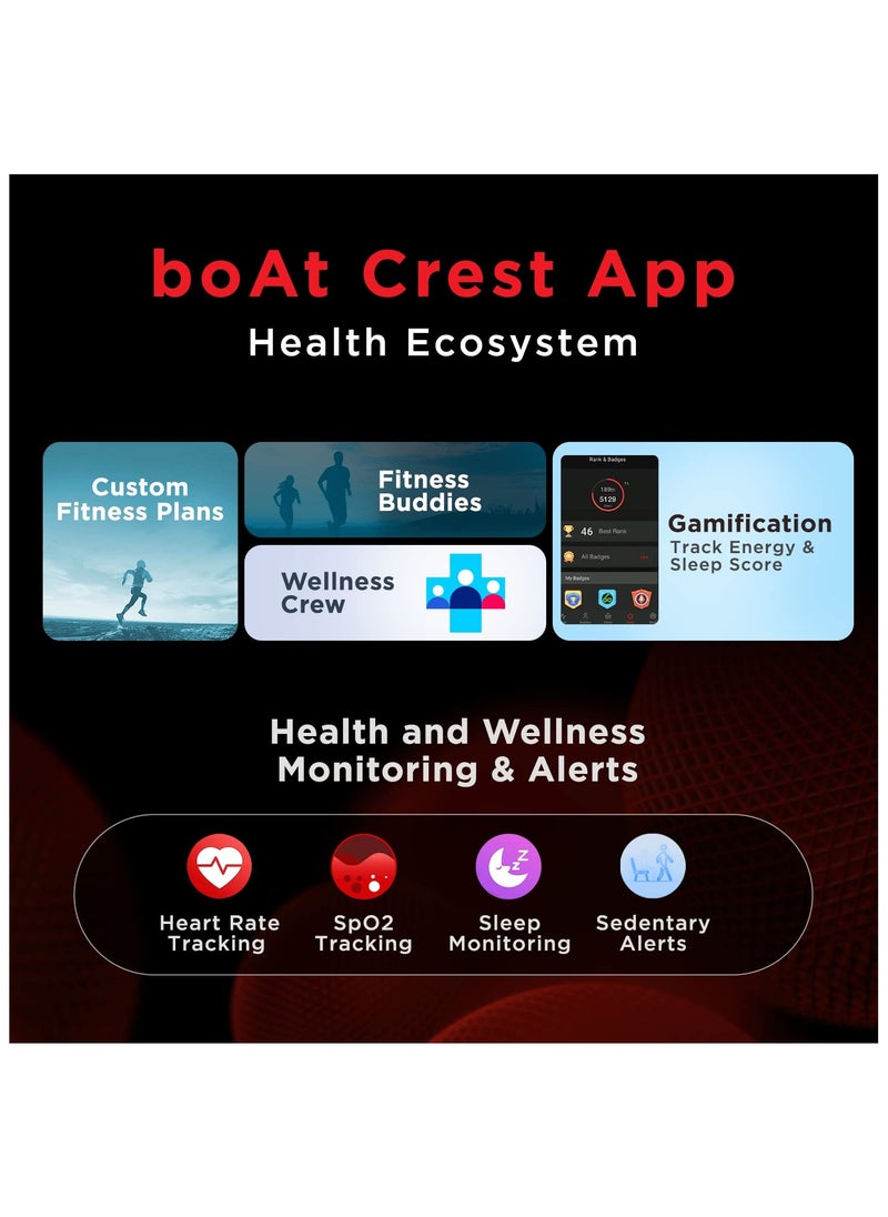 boAt Xtend Pro Smart Watch w/Advanced Dedicated Bluetooth Calling Chip, Coins,Dial Pad, 1.78 AMOLED Display,ASAP (Fast) Charge,700+ Active Modes,Health Ecosystem(Deep Blue)